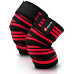 knee wraps red