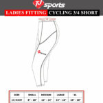 padded shorts size chart