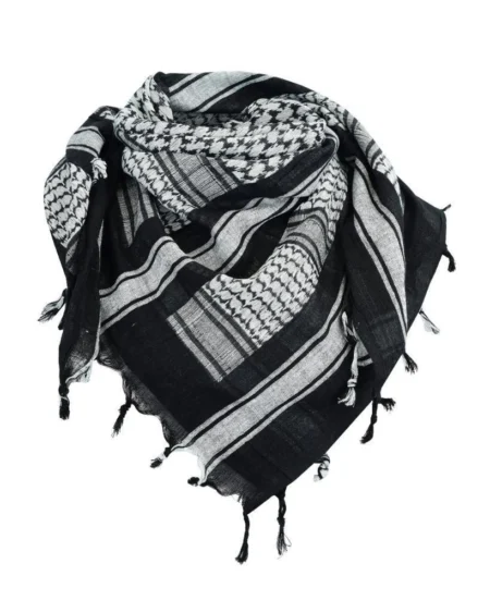 Black and White Shemagh Tactical Desert Scarf